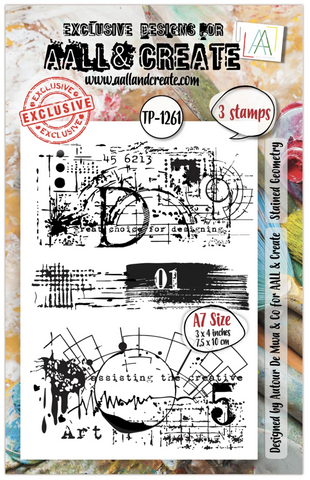 AALL & CREATE Stamp | TP-1261 |  Stained Geometry
