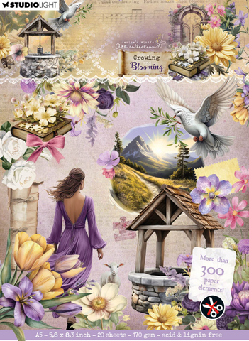 STUDIOLIGHT | Jenine's Mindful Art | Growing & Blooming | Die-Cut Paper Elements Book