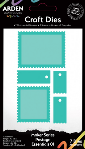 ARDEN CREATIVE STUDIO Craft Dies | Maker Series | Postage Essentials 01