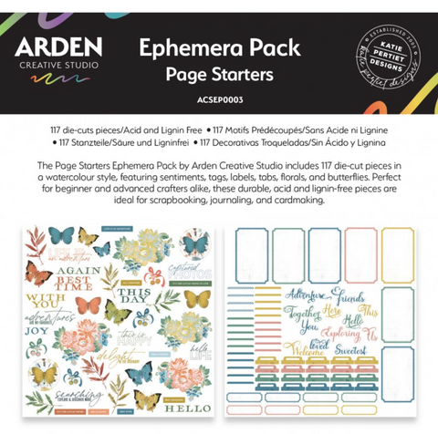 ARDEN CREATIVE STUDIO Page Starters | Ephemera Pack