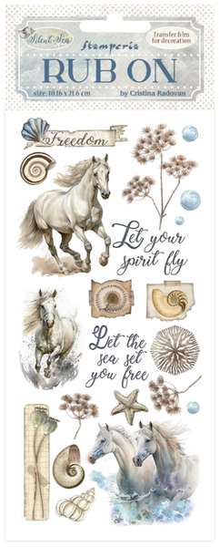 STAMPERIA Rub-Ons | Silent Sea | Horses