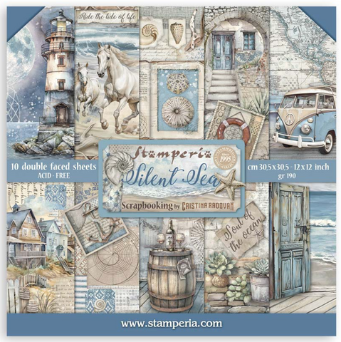 STAMPERIA Paper Pad | Silent Sea | 12x12