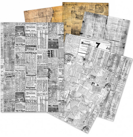 CIAO BELLA Lu Mania | Tissue Papers | A5 Set | Newspapers