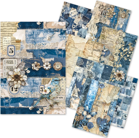 CIAO BELLA Lu Mania | Mixed Media Craft Mix | Urban Blue Denim