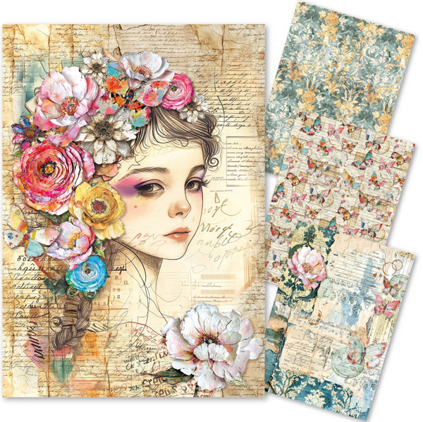 CIAO BELLA Lu Mania | Mixed Media Rice Paper A4 Set | Quintessential