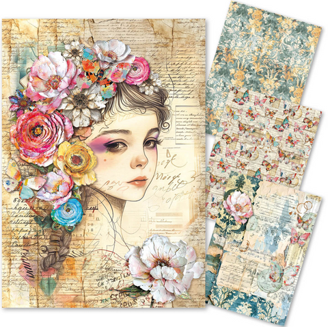 CIAO BELLA Lu Mania | Mixed Media Rice Paper A4 Set | Quintessential