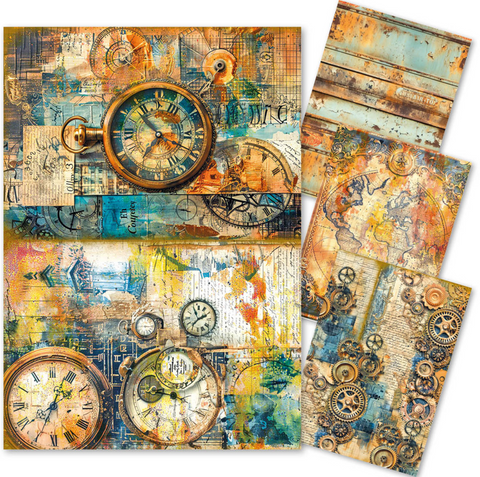 CIAO BELLA Lu Mania | Mixed Media Rice Paper A4 Set | Past Time