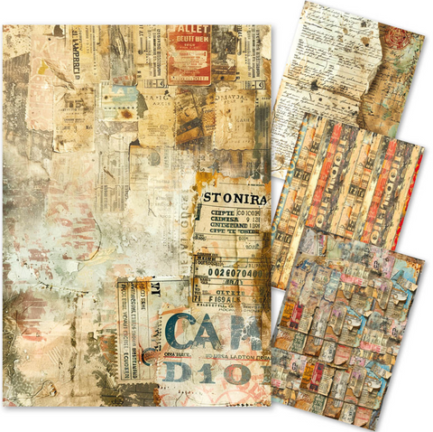 CIAO BELLA Lu Mania | Mixed Media Rice Paper A4 Set | Journey Ahead