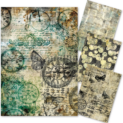 CIAO BELLA Lu Mania | Mixed Media Rice Paper A4 Set | Time Capsule