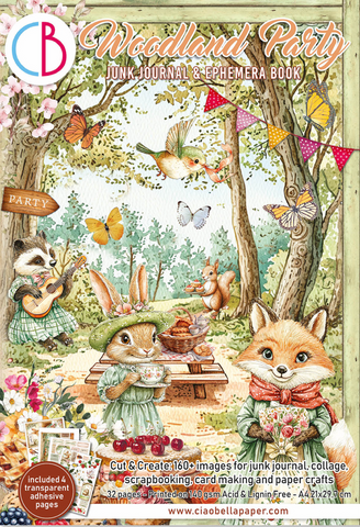 CIAO BELLA Woodland Party | Junk Journal & Ephemera Book