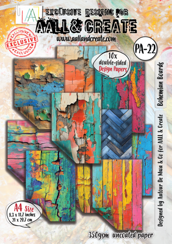 AALL & CREATE DESIGN PAPERS | PA-22 | Bohemian Boards | A4