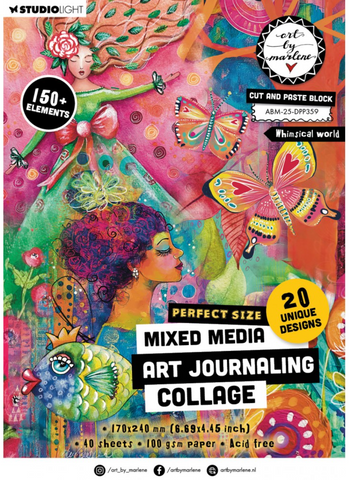 STUDIOLIGHT Art By Marlene | Cut And Paste Block | Whimsical World