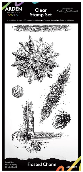 ARDEN CREATIVE STUDIO Clear Stamp Set | Frosted Charm
