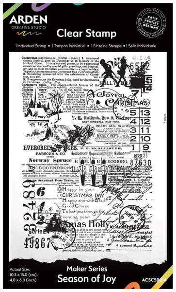 ARDEN CREATIVE STUDIO Clear Stamp Set | Maker Series | Season of Joy