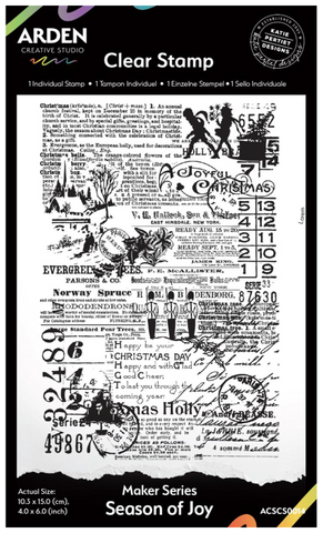 ARDEN CREATIVE STUDIO Clear Stamp Set | Maker Series | Season of Joy