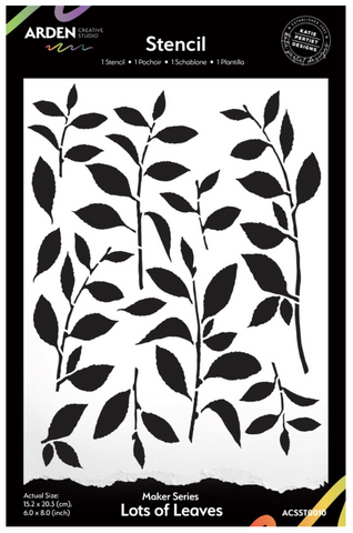 ARDEN CREATIVE STUDIO Maker Series Stencil | Lots of Leaves