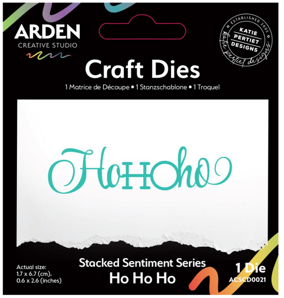 ARDEN CREATIVE STUDIO Craft Dies | Stacked Sentiment Series | Ho Ho Ho