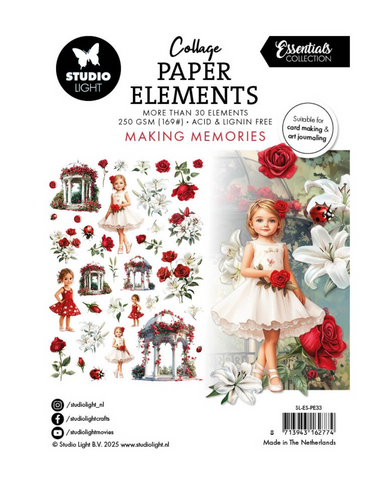 STUDIOLIGHT Essentials | Collage Paper Elements | Making Memories