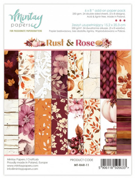 MINTAY Rust & Rose | 6x8 | Add-on Paper Pad