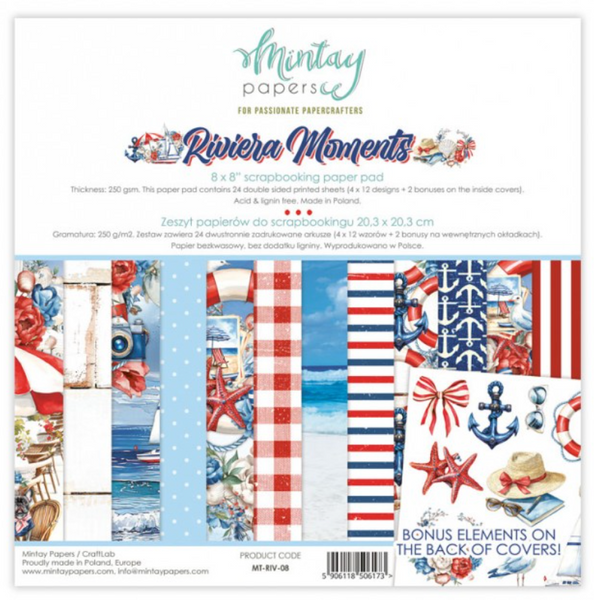 MINTAY Paper Pack | Riviera Moments | 8x8