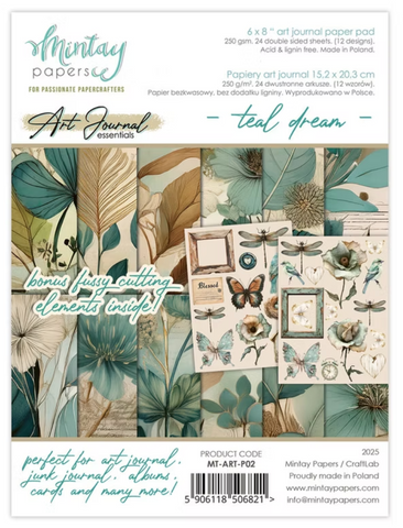 MINTAY Art Journal Essentials | 6x8 | Teal Dream