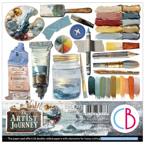CIAO BELLA Fussy Cut Pad | An Artist Journey | 6x6