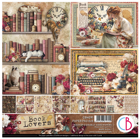 CIAO BELLA Paper Pack | Book Lovers | 8x8