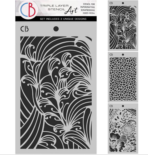 CIAO BELLA Stencil Art | Triple Layer Stencils | Book Lovers