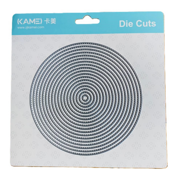 KAMEI Cutting Dies | Stitched Circles | Various Sizes