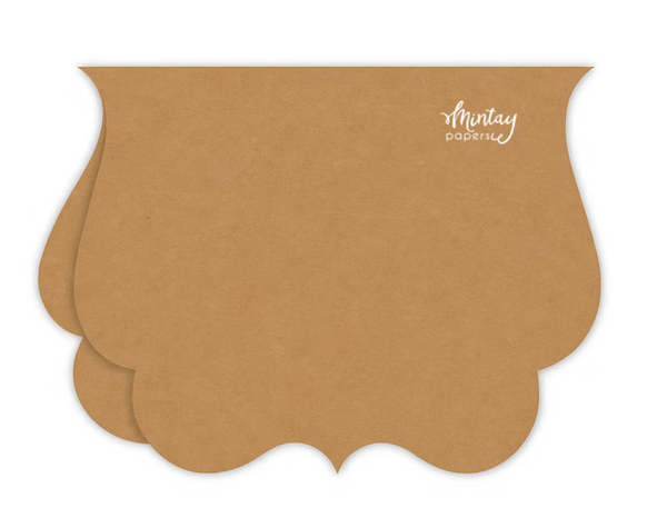 MINTAY BASIC Bracket Card Base | Kraft | 5pcs