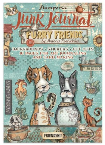 STAMPERIA Furry Friends | Junk Journal