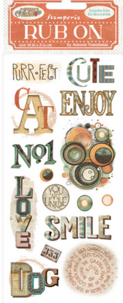 STAMPERIA Rub-Ons | Furry Friends | FLRB198