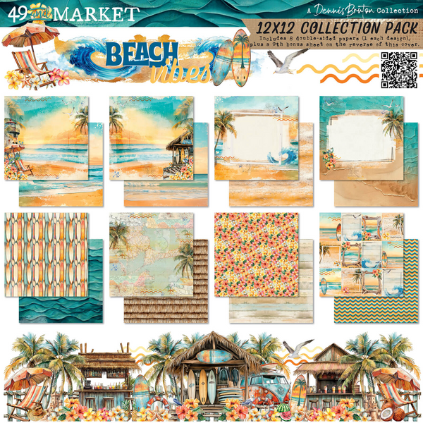 49&MARKET Beach Vibes | 12x12 Paper Pack