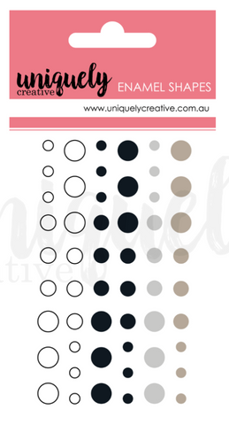 UNIQUELY CREATIVE Enamel Dots | Monochromatic