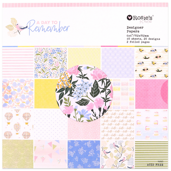 ROSIE'S STUDIO A Day to Remember | 6x6  Designer Papers