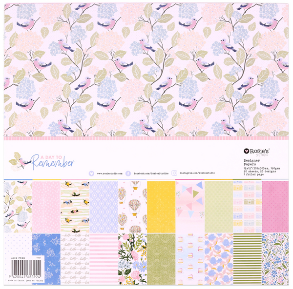 ROSIE'S STUDIO A Day to Remember | 12x12 Designer Papers