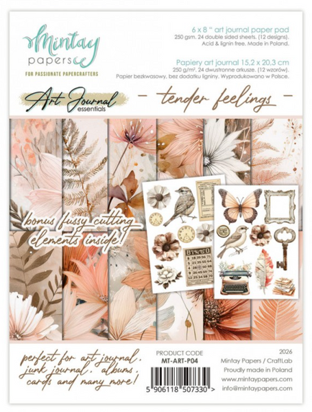 MINTAY Art Journal Essentials | 6x8 | Tender Feelings