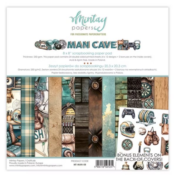 MINTAY Paper Pack | Man Cave | 8x8