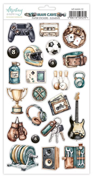 MINTAY Man Cave | Paper Stickers | Elements