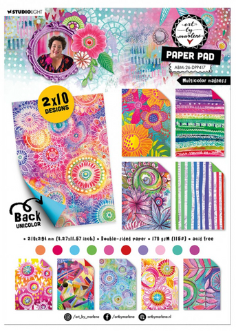 STUDIOLIGHT Art By Marlene | Paper Pad | Multicolor Madness
