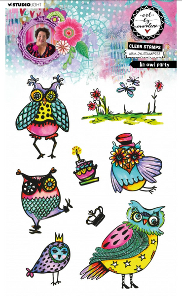 STUDIOLIGHT Clear Stamp | ABM | An Owl Party