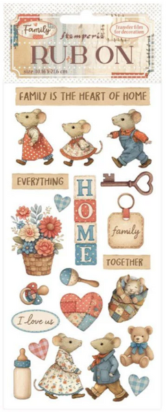 STAMPERIA Rub-Ons | Family | Home