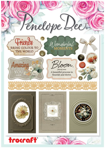 PENELOPE DEE Paper Garden | Embellish-It Stickers Frames