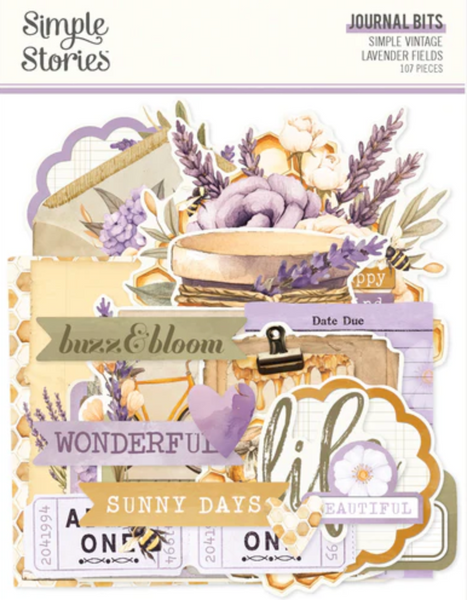 SIMPLE STORIES Simple Vintage Lavender Fields | Journal Bits