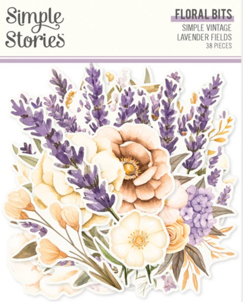 SIMPLE STORIES Simple Vintage Lavender Fields | Floral Bits
