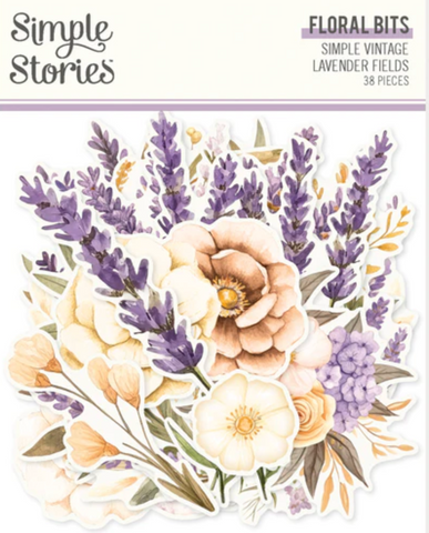 SIMPLE STORIES Simple Vintage Lavender Fields | Floral Bits