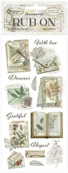 STAMPERIA Rub-Ons | Herbarium Silvae | Botanical Books