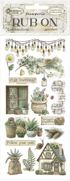 STAMPERIA Rub-Ons | Herbarium Silvae | Cottage