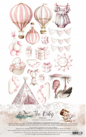 ALCHEMY OF ART The Baby (Pink) | 6x12 Cut Out Set