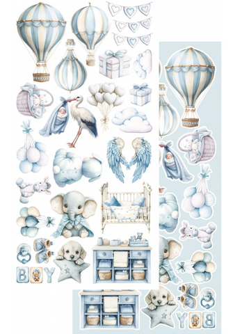 ALCHEMY OF ART The Baby (Blue) | 6x12 Cut Out Set